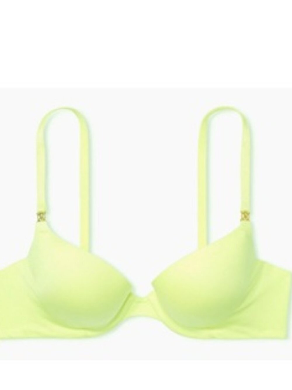 Nwt Victorias Secret Icon Smooth Push Up Padded Demi UW Bra Citron Glow